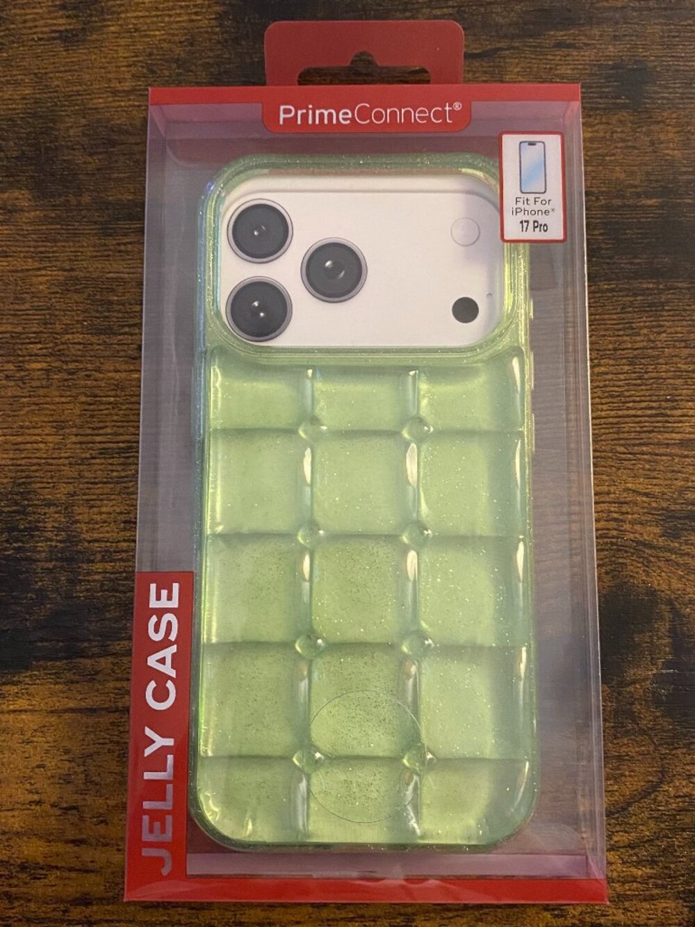 NWT! Viral Squishy Apple iPhone 17 Pro Green Jelly Phone Case